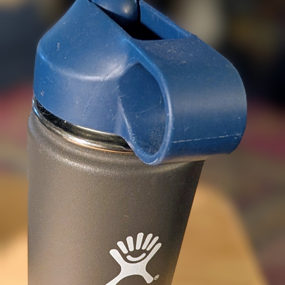 Blue and Gray Water Bottle